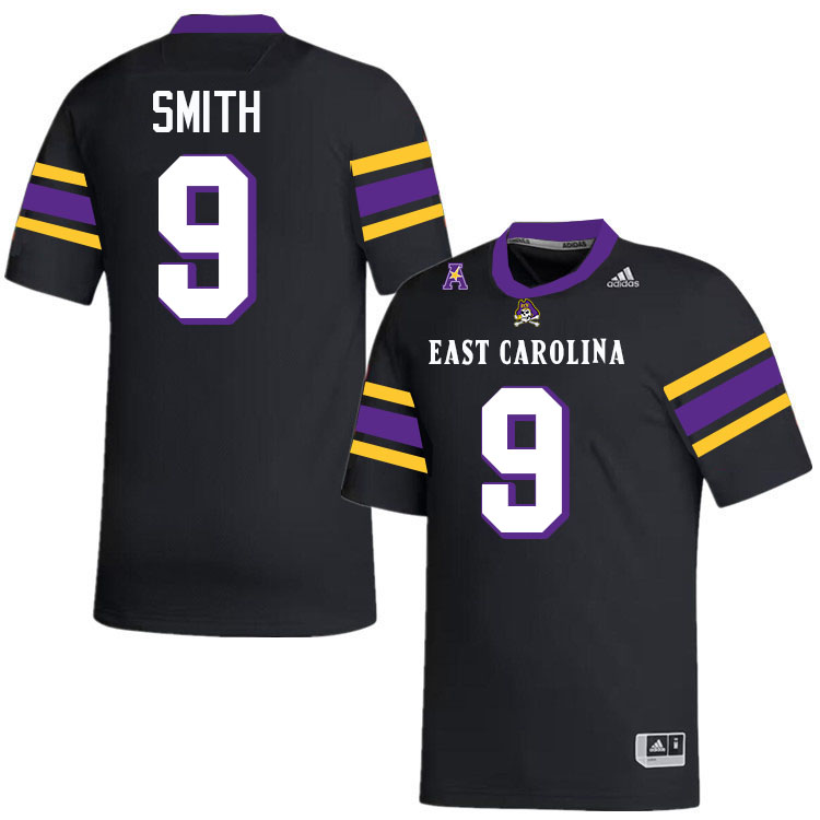 East Carolina Pirates #9 Anthony Smith College Football Jerseys,Uniforms-Alternate Black
